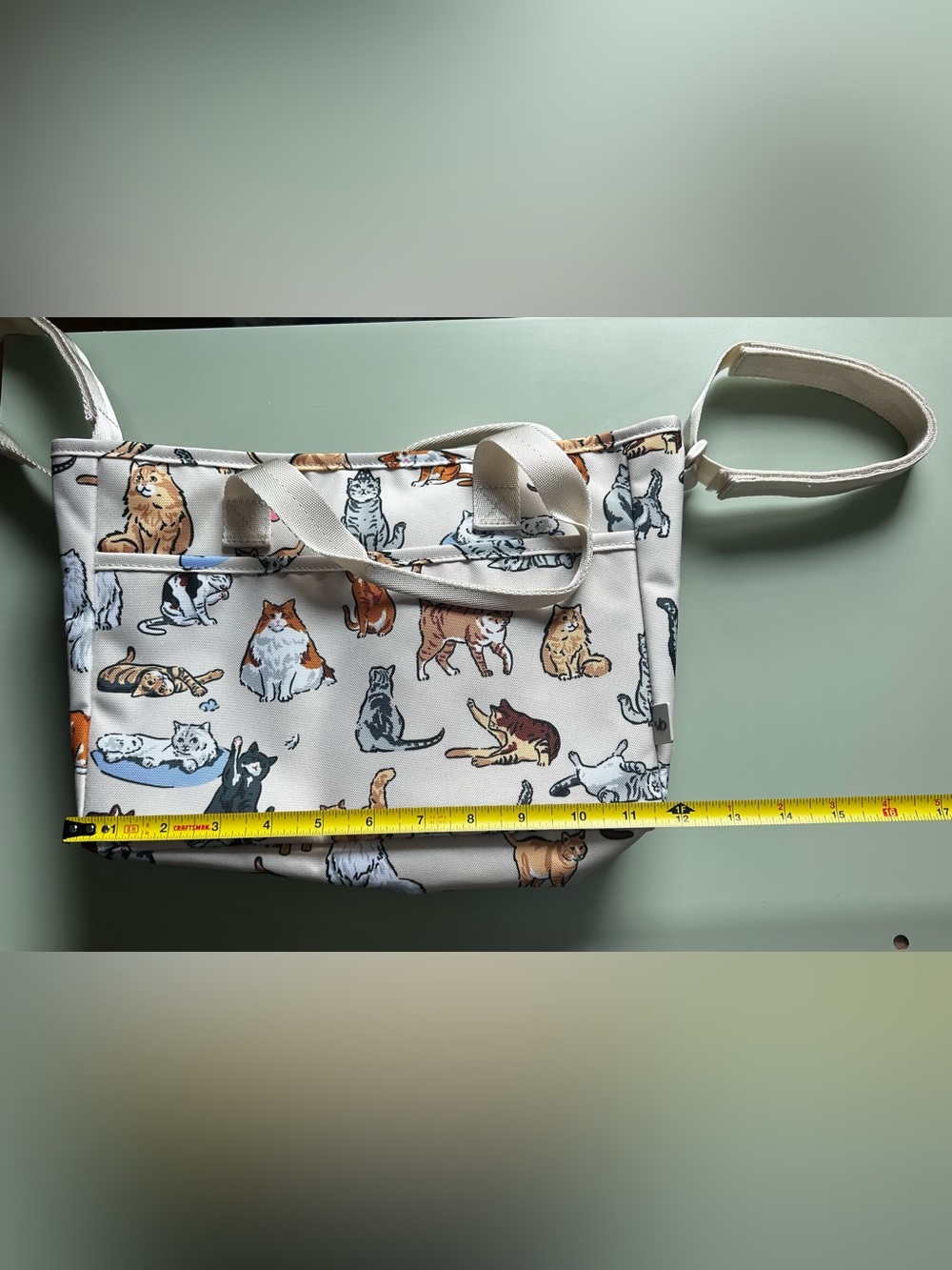 Vera Bradley Outlet Lighten Up Everything Organizer Tote - A Cat’s Life Print - Picture 9 of 10